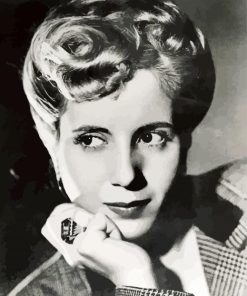 Eva Peron paint by number