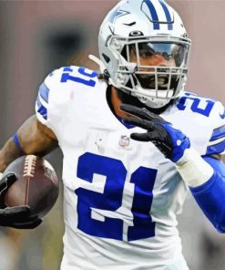 Ezekiel Elliott Player paint by number