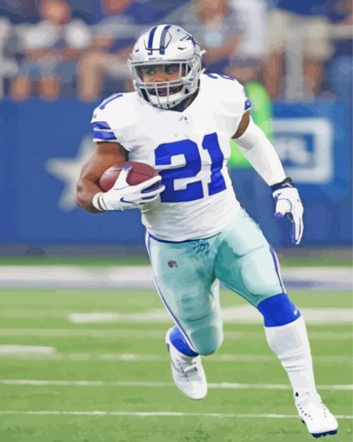 Ezekiel Elliott paint by number