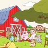 Farm With Happy Animals paint by number