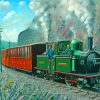 Ffestiniog Train Railway Art paint by number