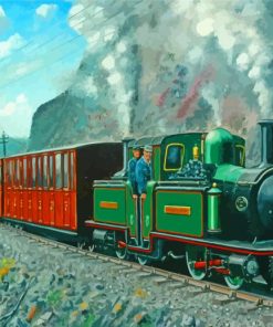 Ffestiniog Train Railway Art paint by number