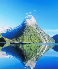 Fiordland Mountain paint by number