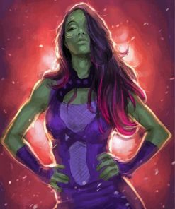 Gamora Hero paint by number