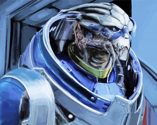 Garrus Vakarian Mass Effect Game paint by number