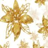 Gold And White Flowers paint by number