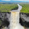 Guyana Falls Landscape paint by number