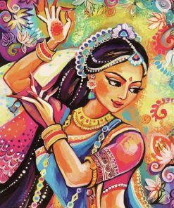 Hindu Dancer paint by number