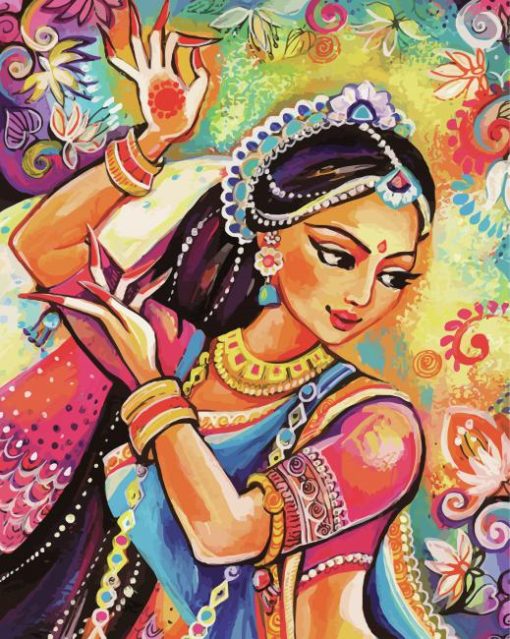 Hindu Dancer paint by number