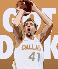 Dirk Nowitzk paint by number