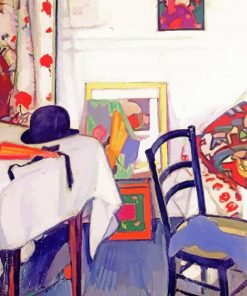 Interior With Japanese Print Peploe paint by number