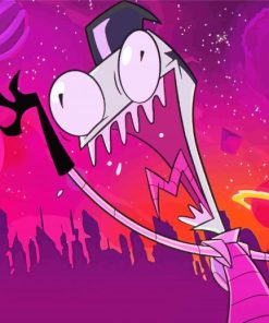 Invader Zim paint by number