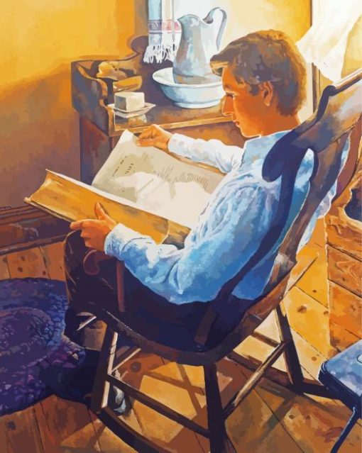 Joseph Smith Reading paint by number