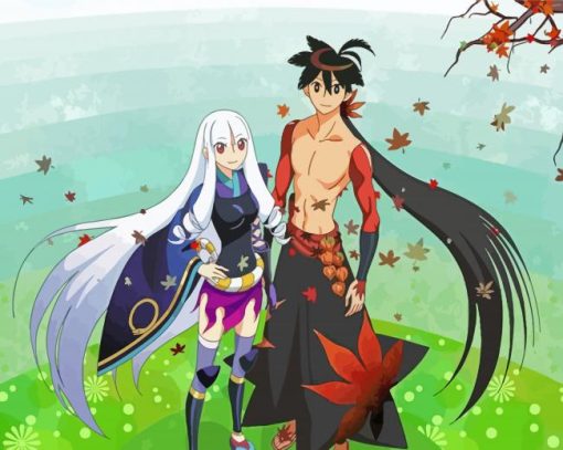 Katanagatari Anime paint by number