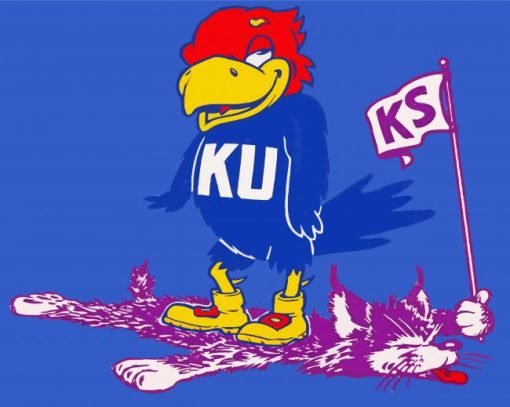 Kansas Jayhawks paint by number