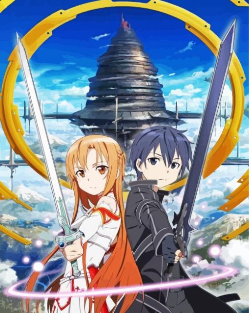 Kirito Asuna paint by number