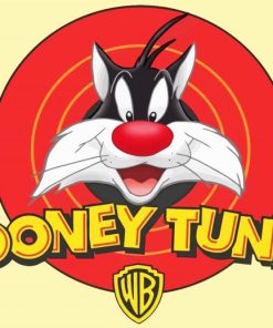 Looney Tunes Sylvester Cat Character paint by number