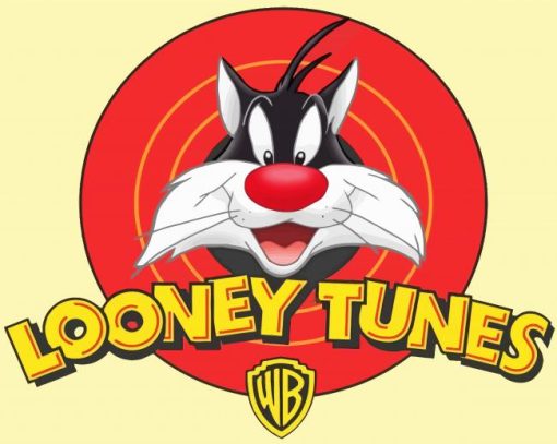 Looney Tunes Sylvester Cat Character paint by number