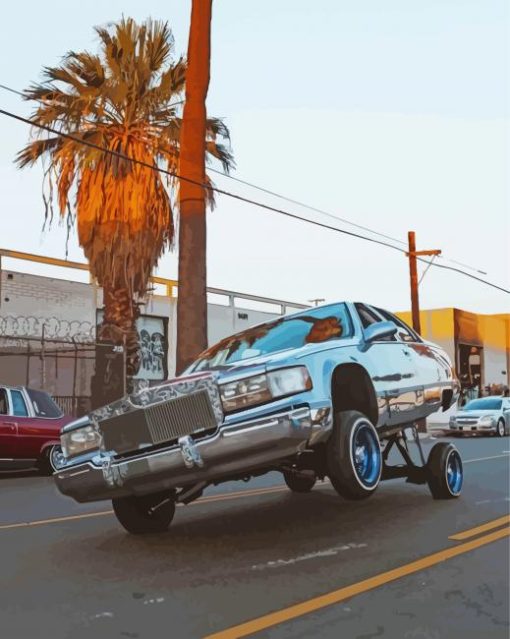 Lowrider Car paint by number