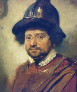 Man With Helmet Carel Fabritius paint by number