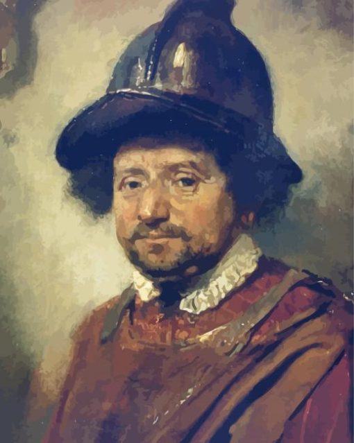 Man With Helmet Carel Fabritius paint by number