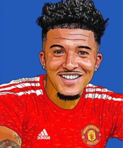 Manchester Jadon Sancho paint by number