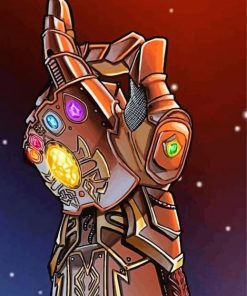 Marvel Infinity Gauntlet paint by number