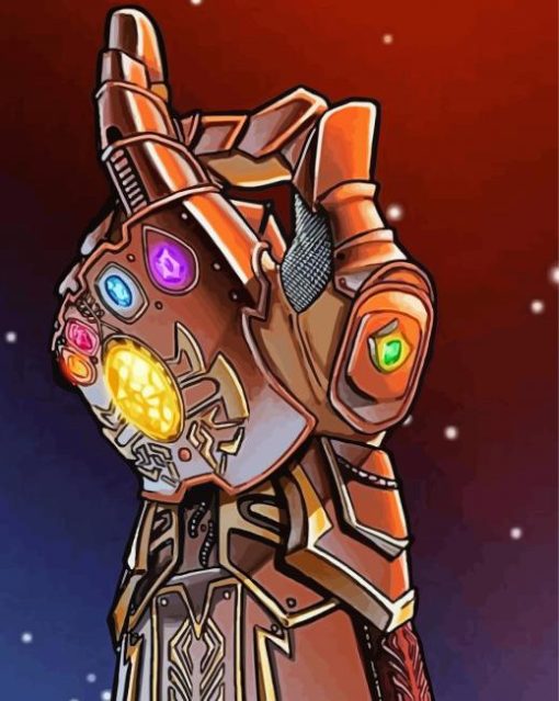 Marvel Infinity Gauntlet paint by number