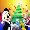 Mickey Mouse Christmas Tree paint by number