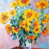 Monet Sunflowers paint by number