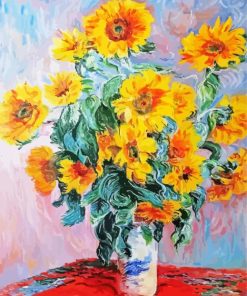 Monet Sunflowers paint by number