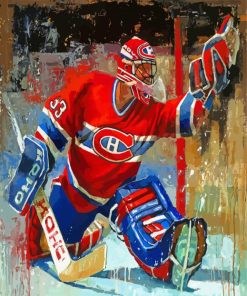 Montreal Canadiens Hockey Player Art paint by number