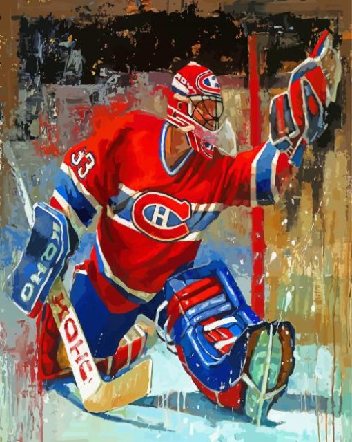 Montreal Canadiens Hockey Player Art paint by number