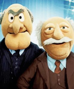 Muppets Waldorf And Statler paint by number