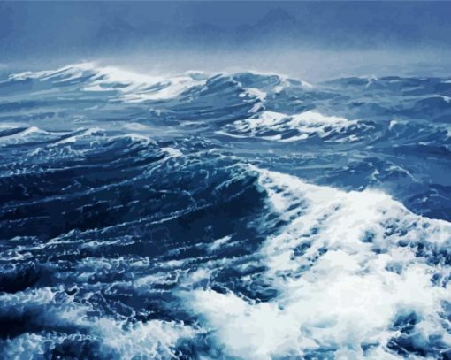 Ocean Storm paint by number