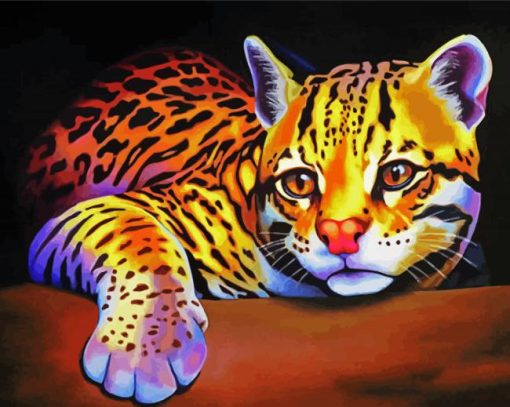 Ocelot paint by number