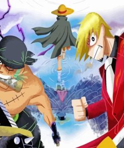 One Piece Samurai Anime paint by number