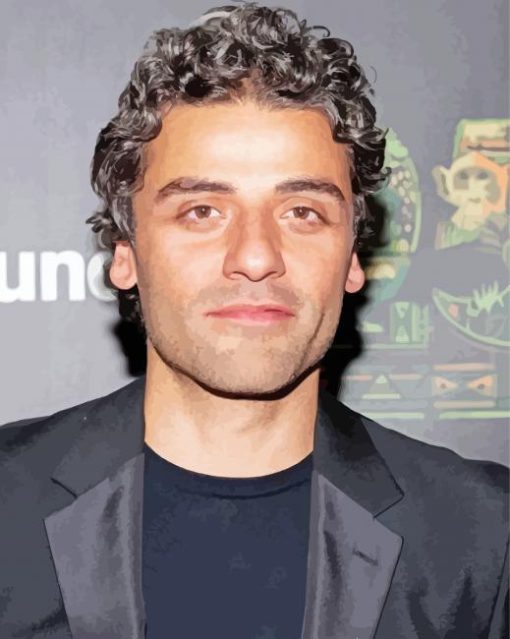 Oscar Isaac Actor paint by number