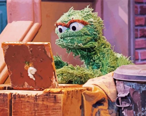 Oscar The Grouch paint by number