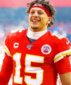 Patrick Mahomes Player paint by number