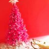 Pink Christmas paint by number