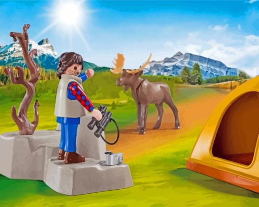 Playmobil Wild Life paint by number