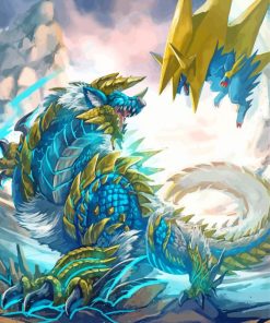 Pokemon Vs Zinogre paint by number