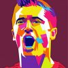 Pop Art Robert Lewandowski paint by number