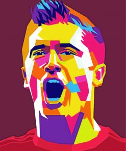 Pop Art Robert Lewandowski paint by number