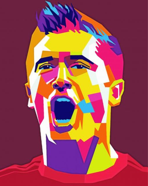 Pop Art Robert Lewandowski paint by number