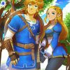 Princess Zelda And Link paint by number