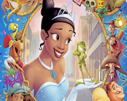 Princess And Frog paint by number