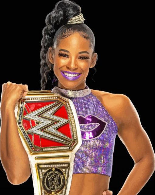 Professional Wrestler Bianca Belair paint by number