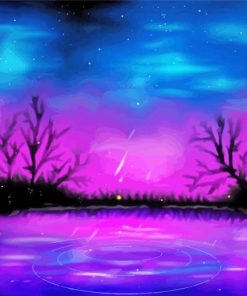 Purple Night Art paint by number